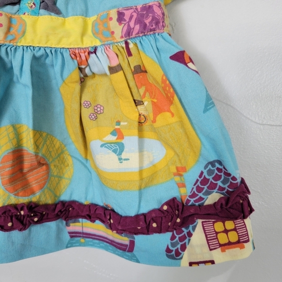 Matilda Jane Paint by Numbers Baby Girl 6 Months Short Sleeve Shirt Duck Boat - Picture 3 of 6